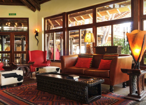 Lodge am Amboseli-Kilimandscharo